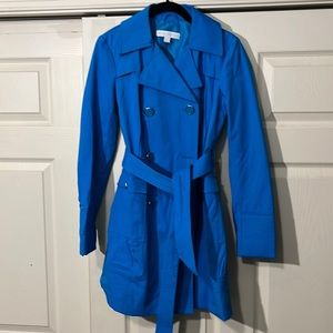 New York & Company Blue Trench Coat.  Size-XS.